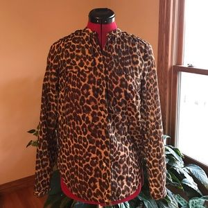 Ann Taylor leopard blouse